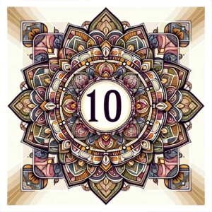 Angel number 10 mandala