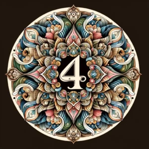 Angel number 4 mandala